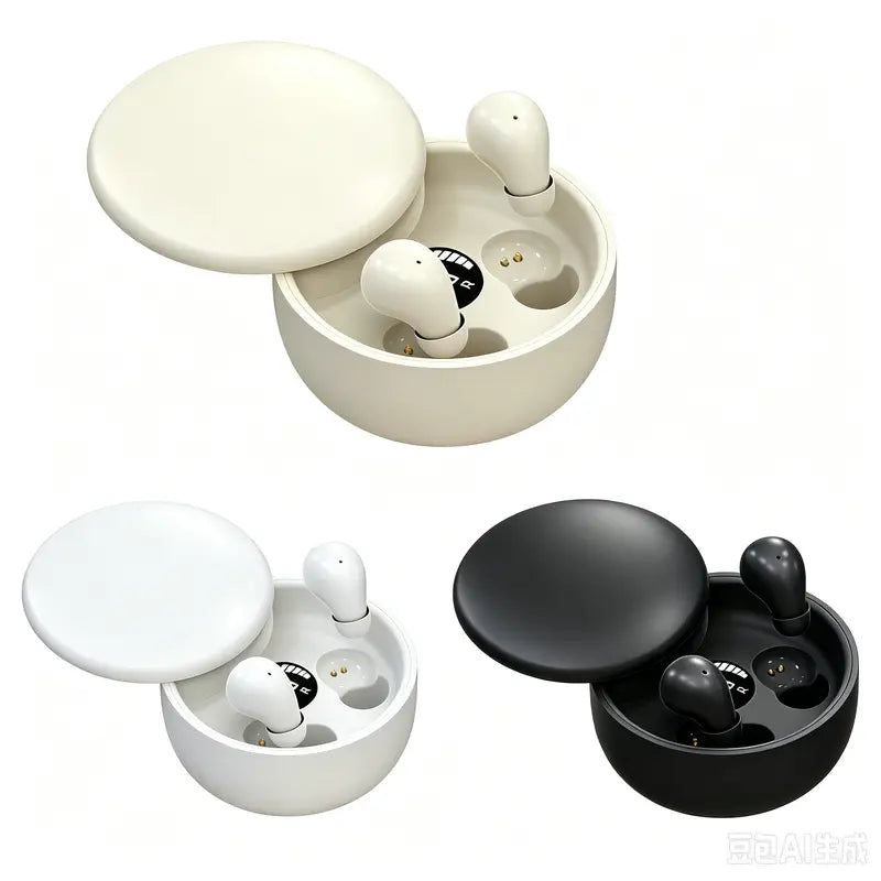 MSHUKCOE Smallest Invisible In-Ear Wireless Bluetooth Earbuds - Low Profile Micro Discreet Hidden Headphones with Port, Charging, Waterproof Design, LED Status Display for Small Ear Canals, Work, Sleep | Tiktok Shop Back to School