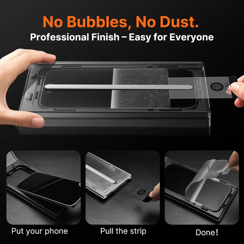 Pandashield 2-Pcs REDEDGE Red Privacy Screen Protector Tempered Glass for Iphone 13,14,15,16,17,18 plus Pro Max - HD Transparent, Anti-Spy, 9H Hardness, Full Coverage, Easy Install Smartphone Protective Accessory