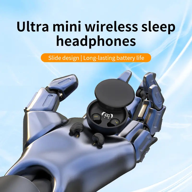 MSHUKCOE Smallest Invisible In-Ear Wireless Bluetooth Earbuds - Low Profile Micro Discreet Hidden Headphones with Port, Charging, Waterproof Design, LED Status Display for Small Ear Canals, Work, Sleep | Tiktok Shop Back to School
