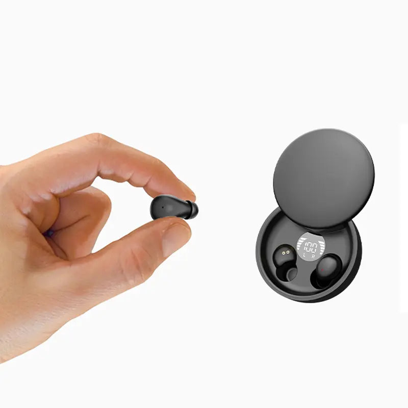 MSHUKCOE Smallest Invisible In-Ear Wireless Bluetooth Earbuds - Low Profile Micro Discreet Hidden Headphones with Port, Charging, Waterproof Design, LED Status Display for Small Ear Canals, Work, Sleep | Tiktok Shop Back to School