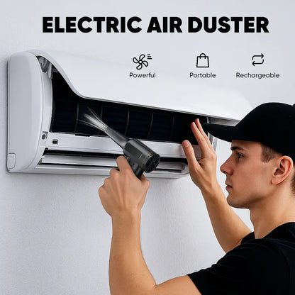 SHEKAR Electric Air Duster, Compressed Air Blower Gun, Adjustable Gears, Rechargeable Cordless, Mini Turbo Jet Fan for Keyboard, PC, Car, Home & Outdoor Cleaning Powerful Portable #Summervibes